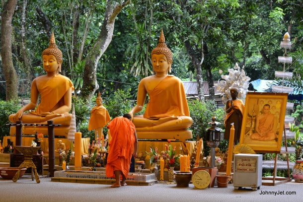 Visiting a historic temple near Anantara Hotel Chiang Rai