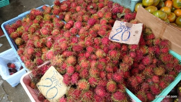 Rambutans from local market near Anantara Hotel Chiang Rai  