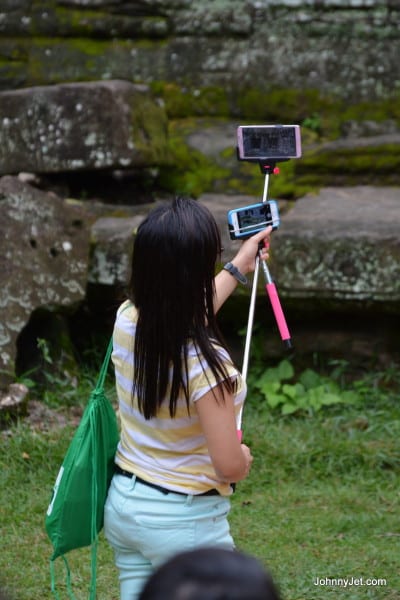 Selfie Sticks everywhere in Angkor Wat