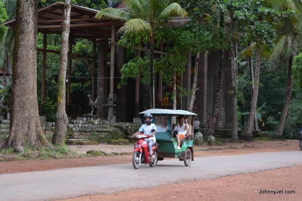 Tuk tuk in Angkor National Park