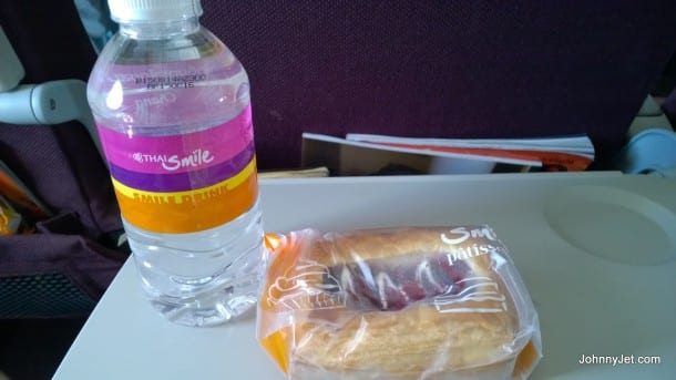 Inside Thai Smile's snack bag on BKK to Chang Rei (CEI) flight