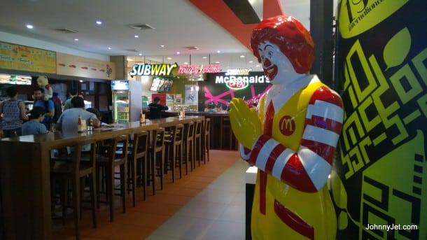 Ronald McDonald doing a Wai inside Don Muang Airport (DMK)