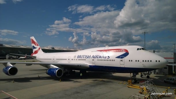 British Airways 747-400 at LHR