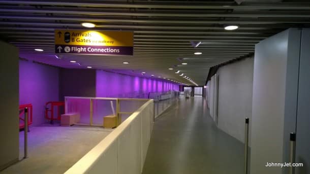 London Heathrow's secret passageway to security in T5