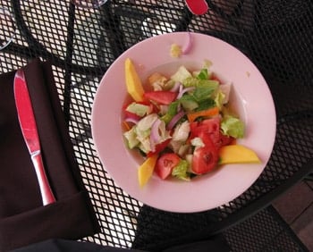 Salad with mango at La Parilla