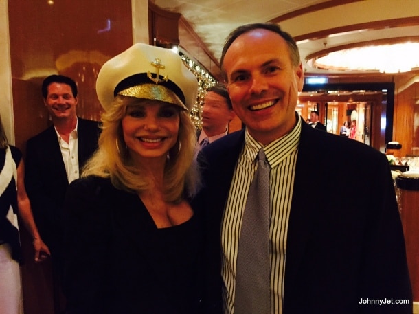 Loni Anderson and Johnny Jet on Regal Princess