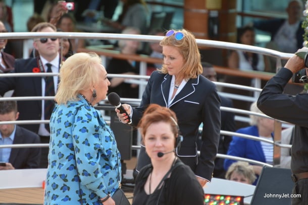 Doris Roberts and Jill Whelan during Regal Princess Gold Carpet event