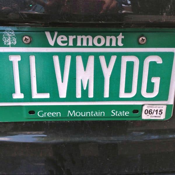 ILVMYDG Vermont plate