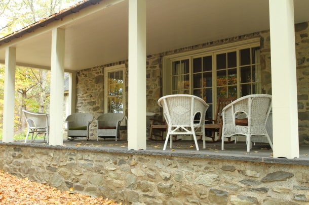 Back porch at Top Cottage