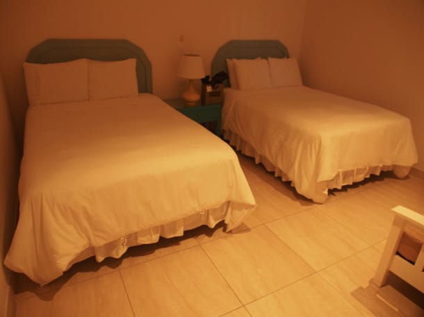 Bedroom in our casita at Boardwalk Small Hotel Aruba