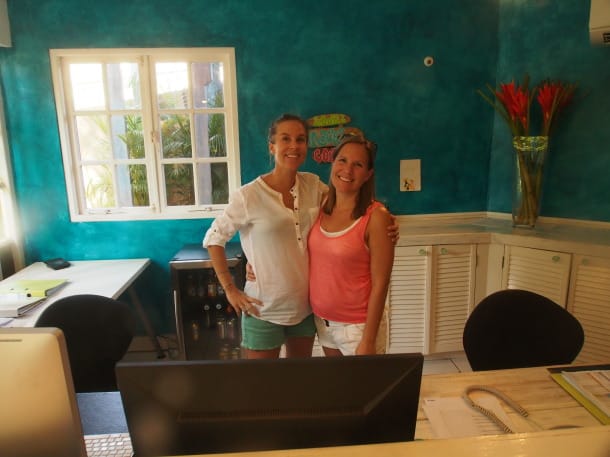 Kimberly and Stephanie Rooijakkers of Boardwalk Small Hotel Aruba