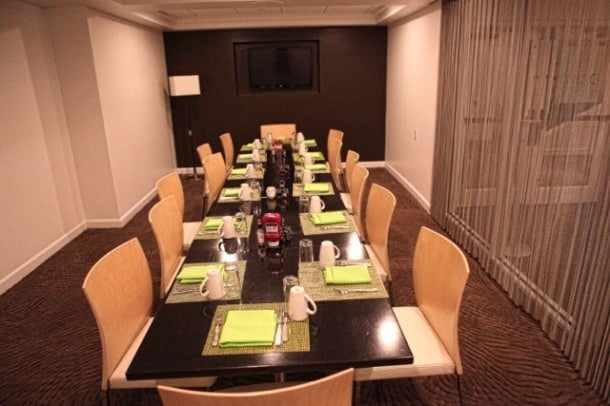 Private group breakfast room