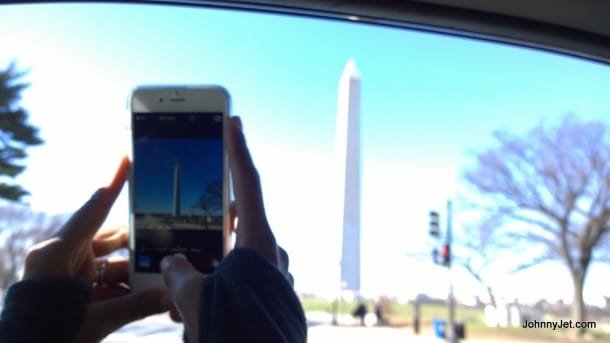 Driving by Washington Monument