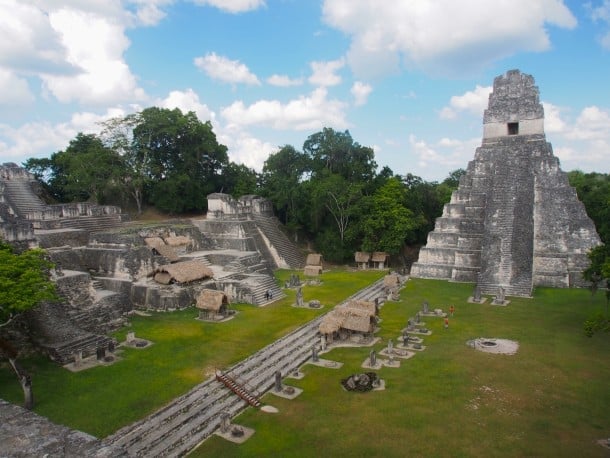 The Tikal main plaza, as seen from Temple II