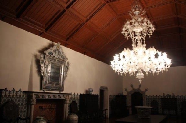 Marano chandelier in Sintra palace 