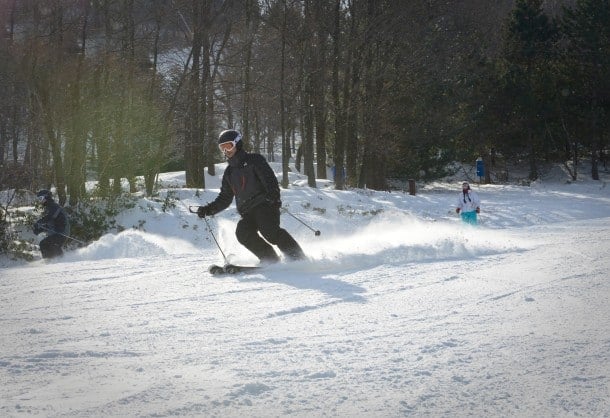 Camelback Ski Resort is located in PA's Pocono Mountains and has 34 trails and 16 lifts