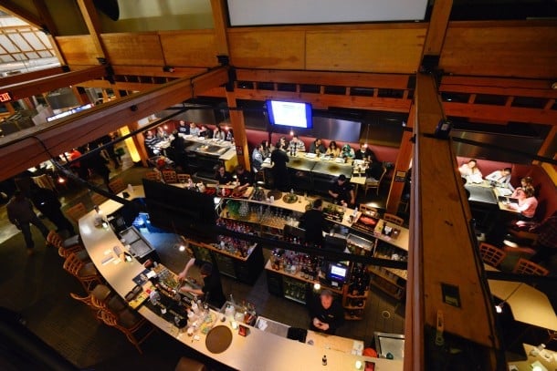 Inside Desaki, a hibachi and sushi restaurant