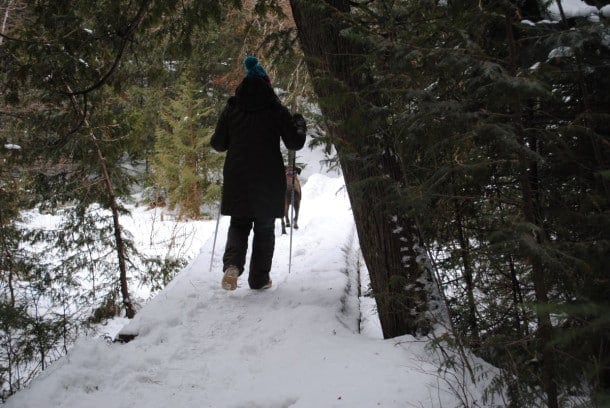 Snowshoeing at Lake Willoughby