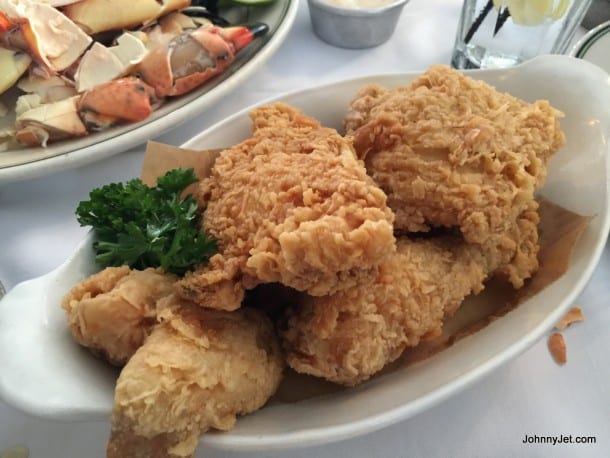 Fried chicken from Joe's Stone Crab in Miami