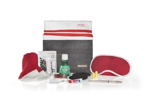 TWA-themed American Airlines amenity kit