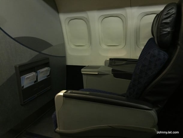 AA First Class seat from LAX-AUS
