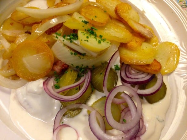 Herring and potatoes at Weinstube Kesselstatt