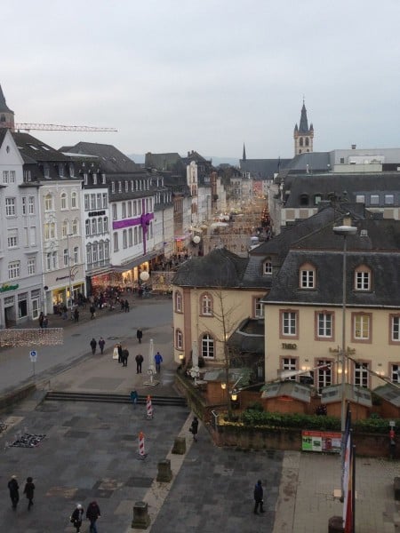 Trier city view from Porta Nigra
