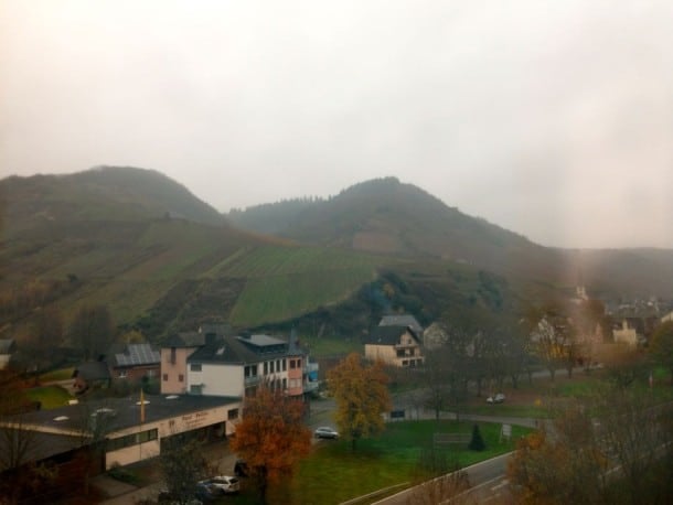 German countryside from the train