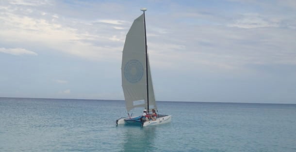 Hobie cruising at Amanyara