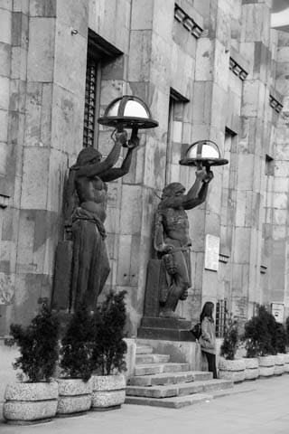 Statues of another era in Sarajevo