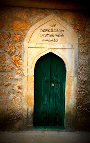A doorway in Mostar