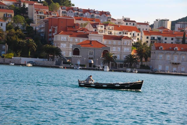 Fisherman off the Dalmatian Riviera