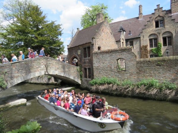 Canal cruise in Bruges, Belgium