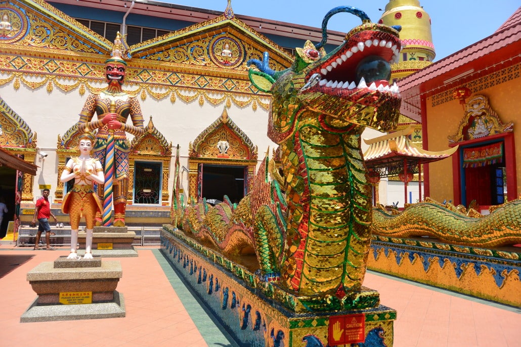 Wat Chaiya, Thai Buddhist temple, home of the fourth-largest reclining Buddha in the world