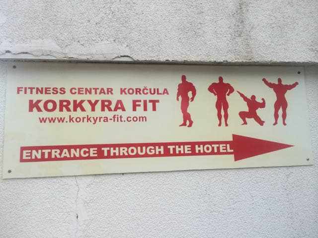 Keeping fit in Korčula