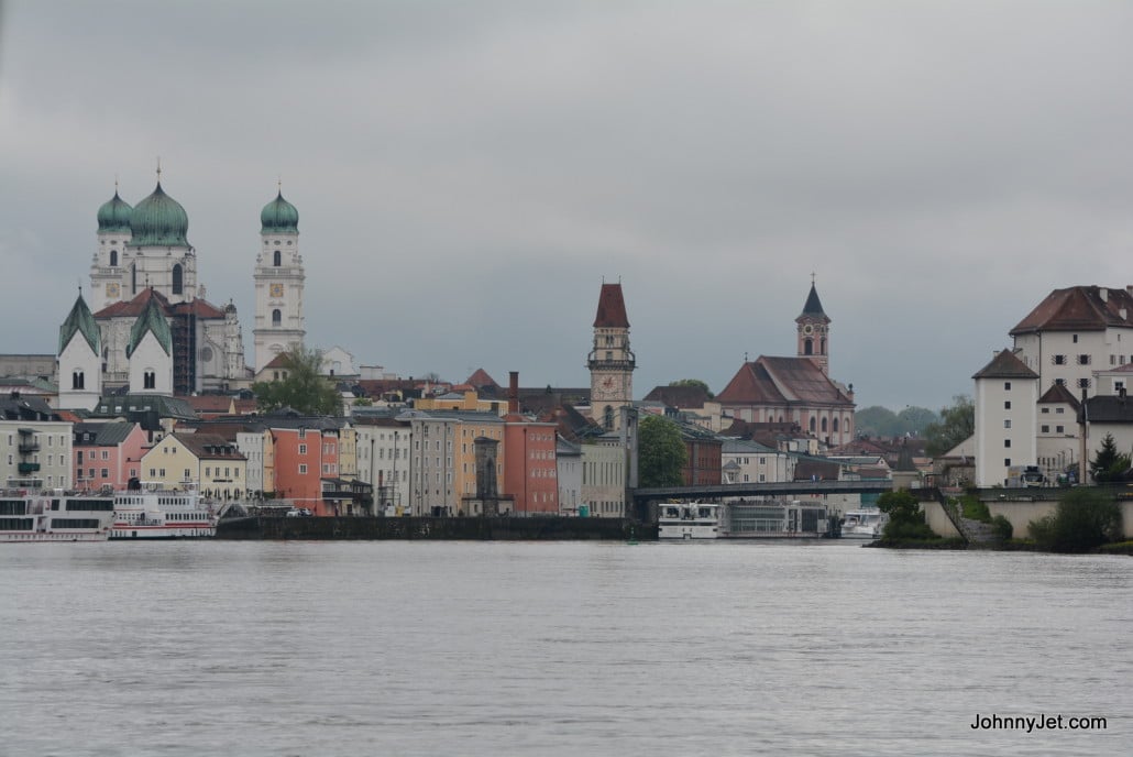 Arriving into Passau, Germany