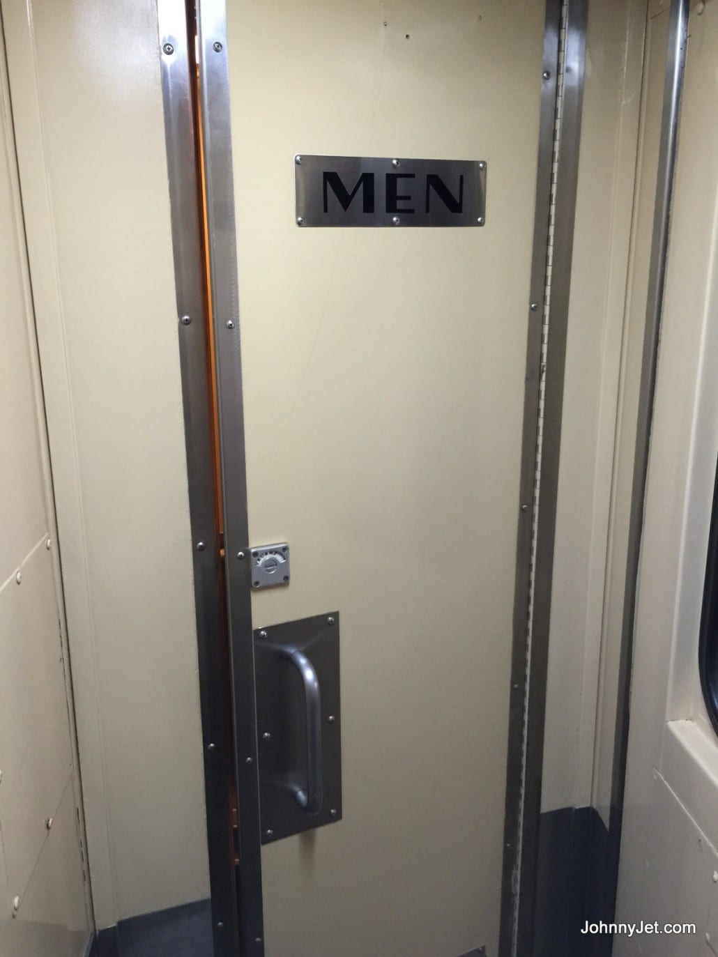 Men's room on Pullman Rail Journeys