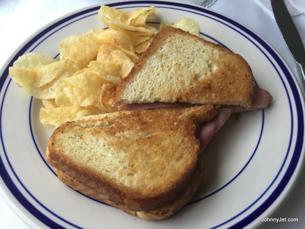 Pullman Rail Journeys grilled ham and cheese