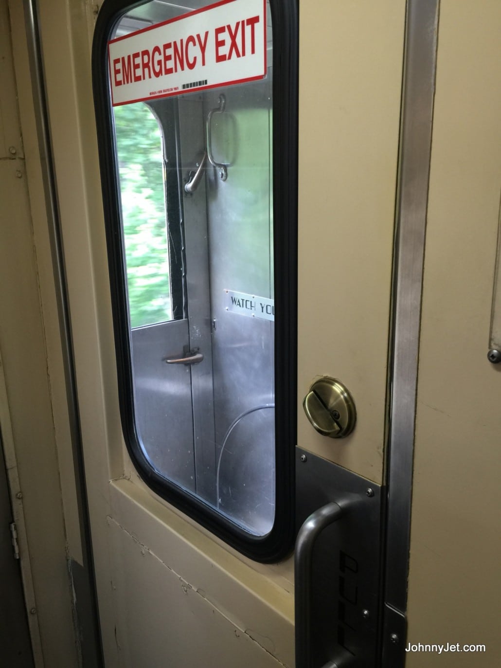 Door to Pullman Rail Journeys Observation Deck