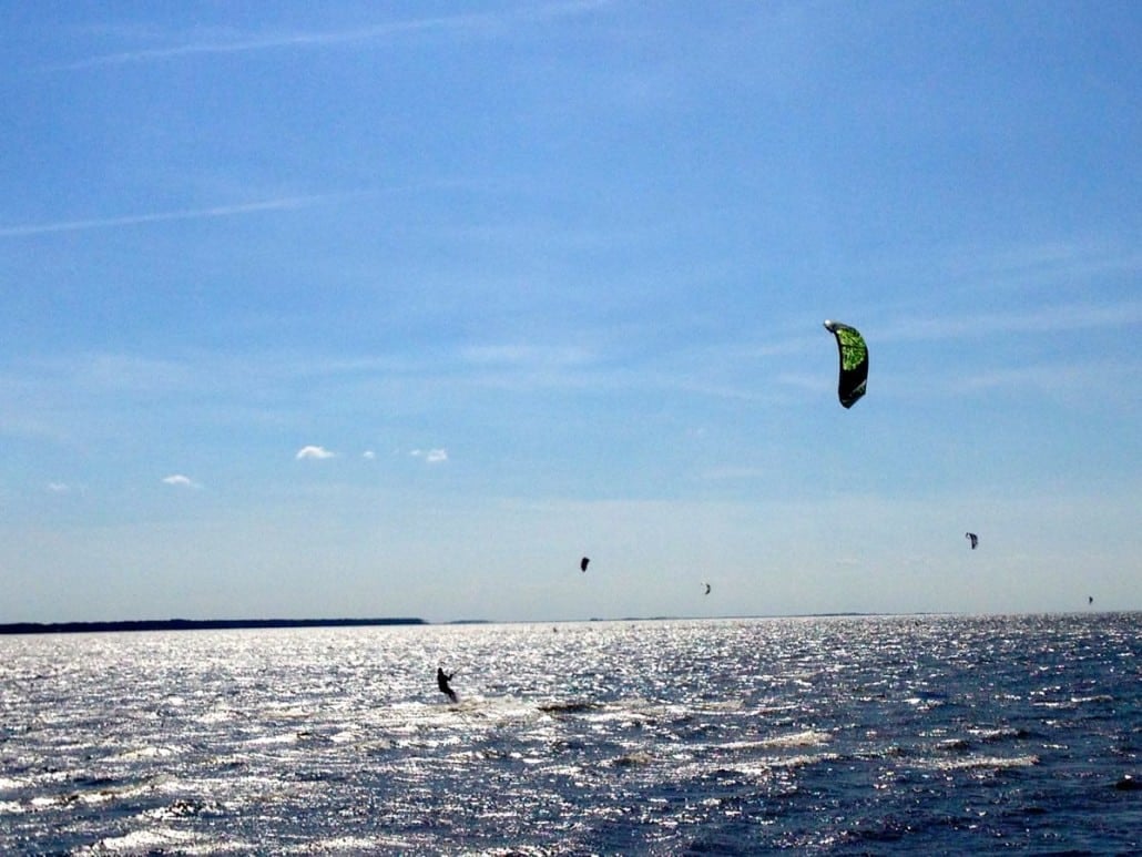 Kiteboarding at Waves Resort