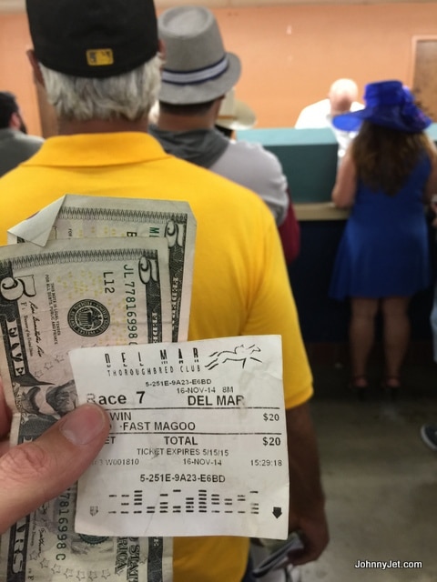 Betting at the Del Mar Racetrack 