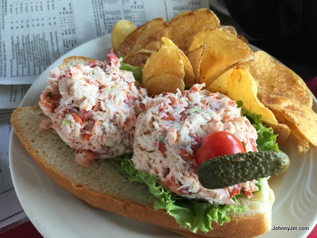 Lobster Roll at Saratoga Race Course Turf Clubhouse