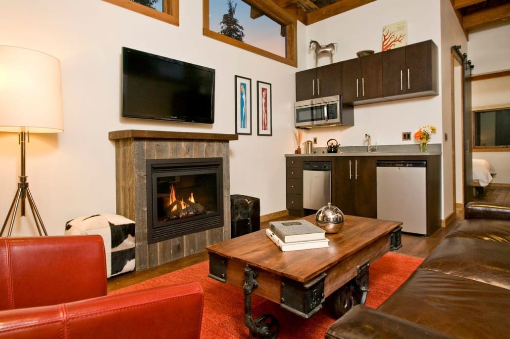 Inside a Fireside Resort cabin (Photo: Fireside Resort)