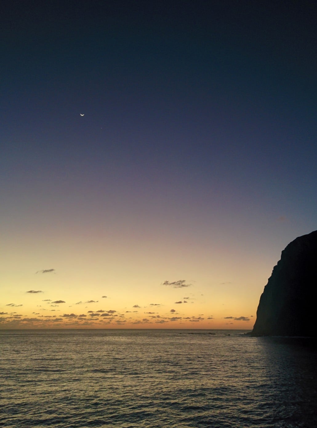 The sun sets over San Benedicto Island (Credit: Eric Lai)