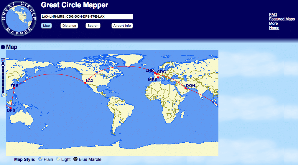 Great Circle Mapper