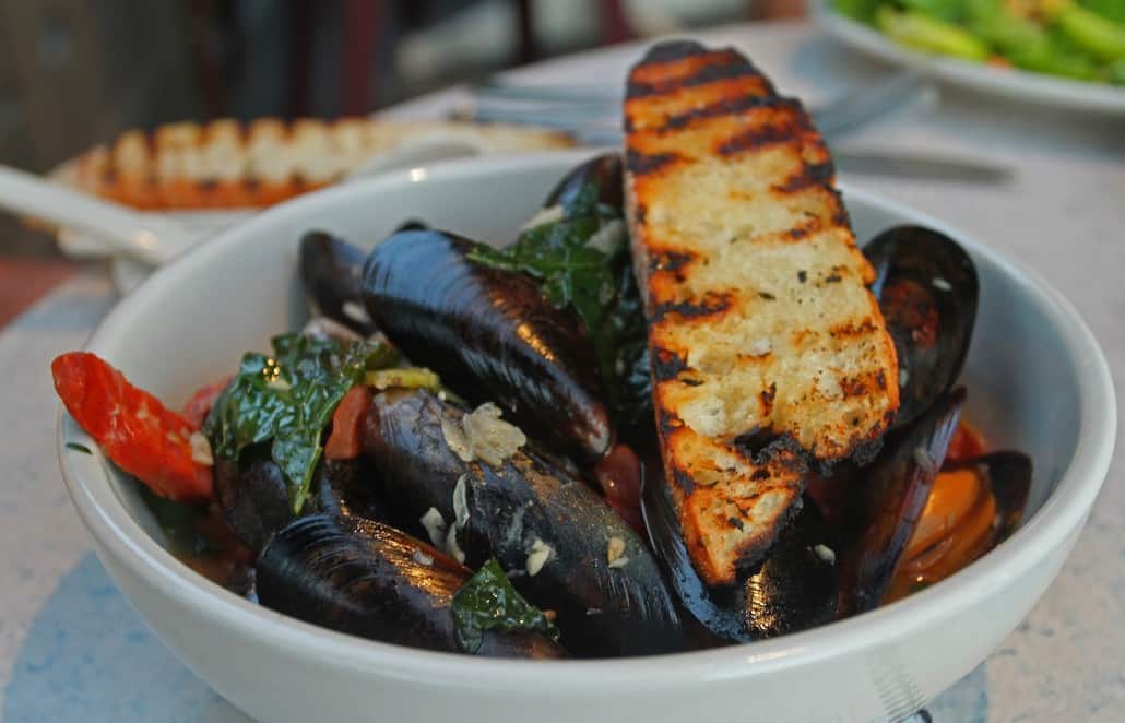 Mussels at Belton Restaurant (Credit: Bill Rockwell)