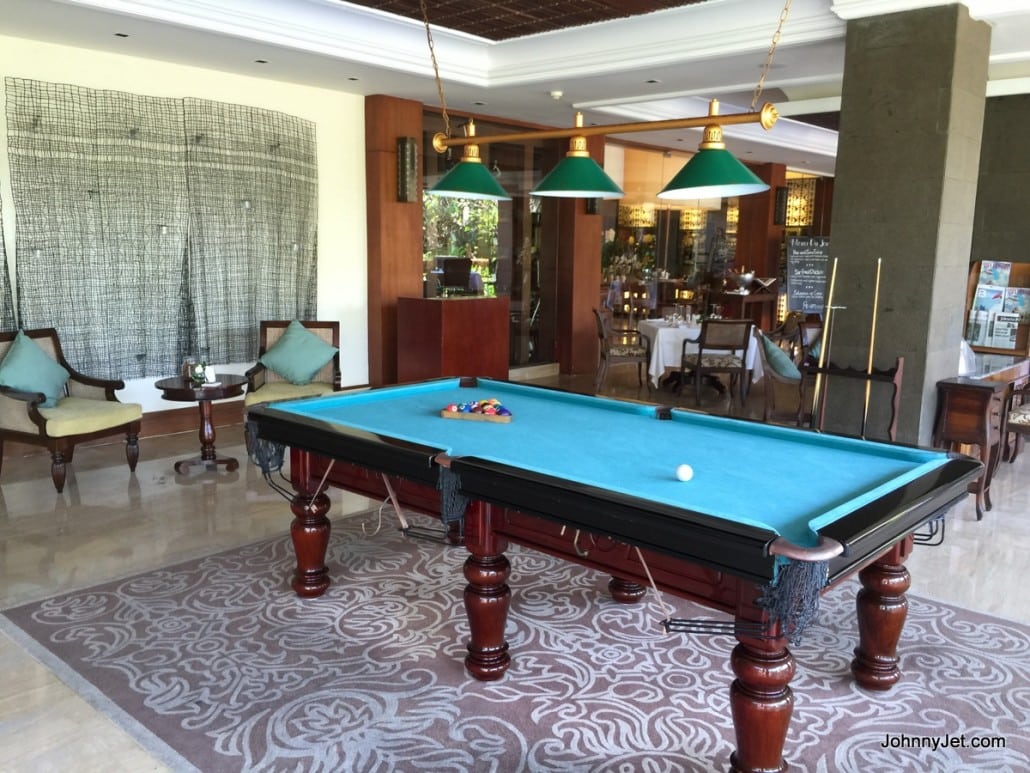St Regis Bali pool table