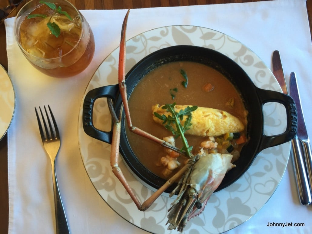 St Regis Bali lobster omelet 