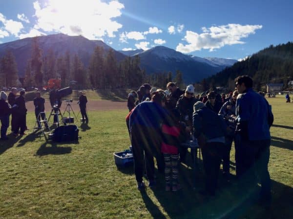 Amateur astronomers leading viewing at Centennial Field