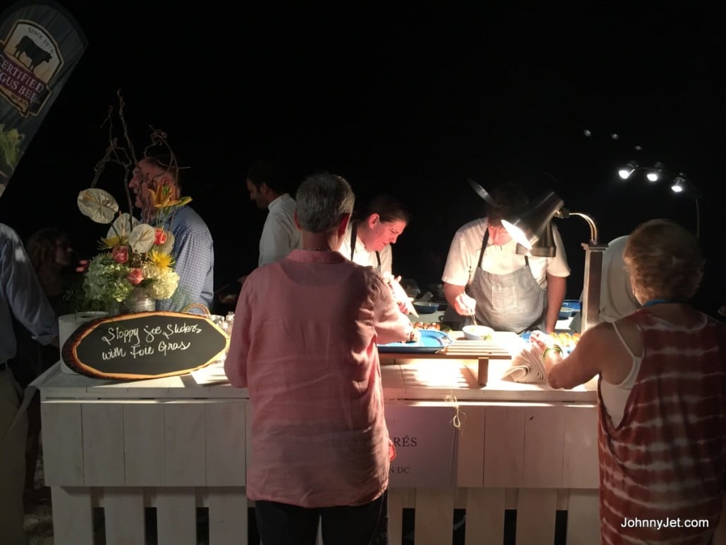 Chef José Andrés stall at 2016 Cayman Cookout Barefoot Beach Party
